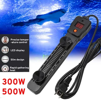 

300W/500W Aquarium Submersible Heater Fish Tank LCD Display Digital Adjustable Constant Temperature Control Water Heating Rod