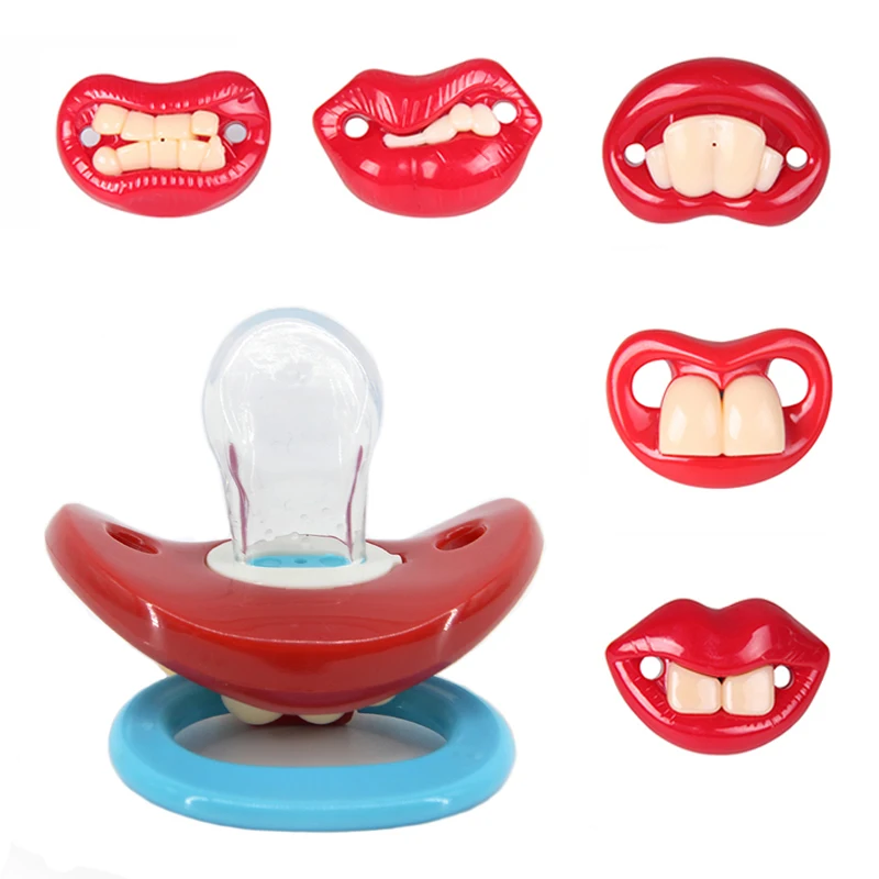 

Silicone Funny Nipple Dummy Baby Soother Joke Prank Toddler Pacy Orthodontic Nipples Teether Baby Pacifier Christmas Gift