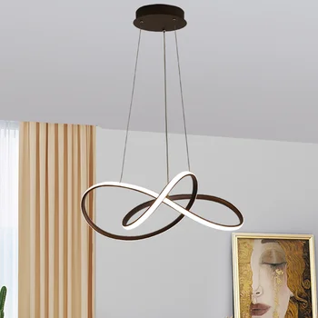 

Modern Pendant Lights Minimalist LED Lighting Dimmable with Remote Control for Living Dining Room Cord Hanging Ceiling Lamps AC