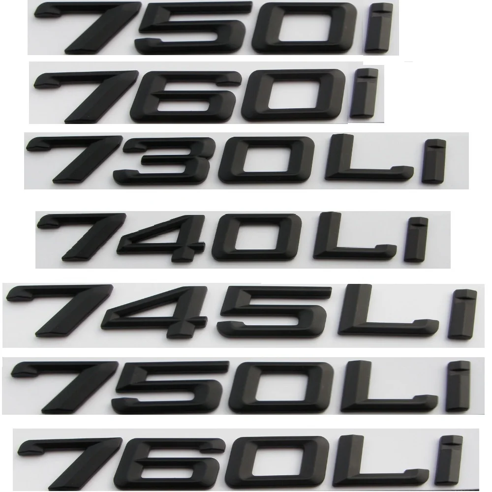 

For BMW Black 730i 735i 740i 745i 750i 755i 760i 730Li 735Li 740Li 745Li 750Li 755Li 760Li 777Li Emblem Emblems Badges