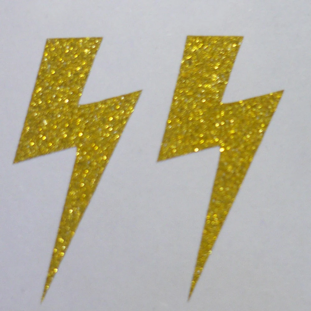 Lightning Bolt GOLD Glitter Sparkle สติกเกอร์ซองจดหมายซีลสติกเกอร์