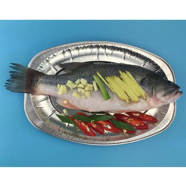 20Db Eldobható Ovális Tálalási Lemezek Alumínium Fólia Tálca Tálalás Edények Asztali A Bbq Bankett Partik Vendéglátásához (Véletlenszerű Stílus - Image 3