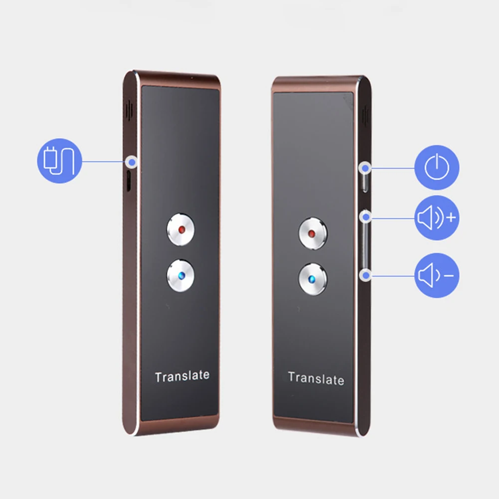Smart Voice Translator Instant High Recognition Ability Accurate 30+ Languages Translation Lightweight Long-time Use 2-way