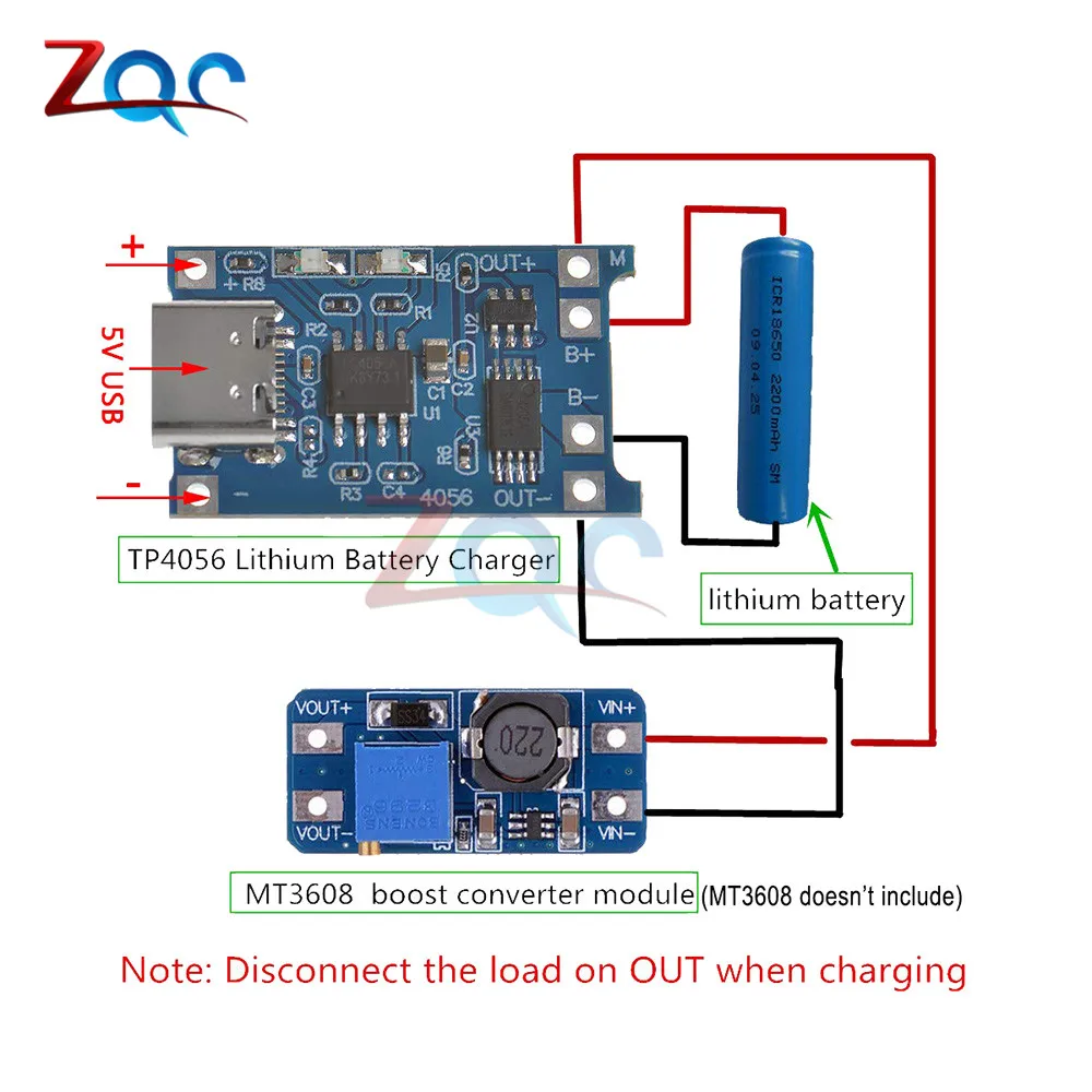03962а схема подключения плата зарядки 5pc Type-c Micro Mini Usb 5v 1a 18650 Tp4056 Li-ion Lithium Battery Charger Modu
