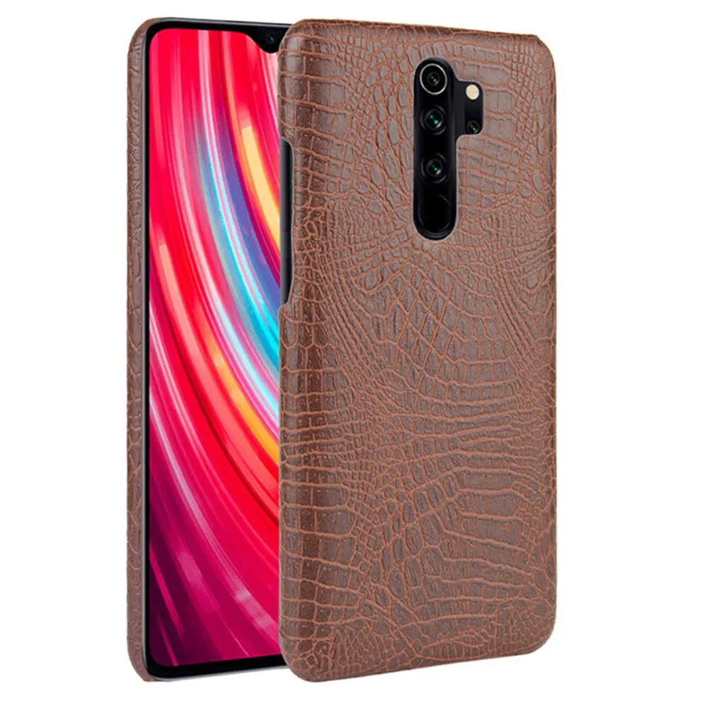 Crocodile Leather Case For Xiaomi Redmi Note 8T 8 7 Pro Hard Back Cover For Xiaomi Mi 9 Lite Note 10 9T Pro Redmi K30 K20 8A 7A xiaomi leather case chain