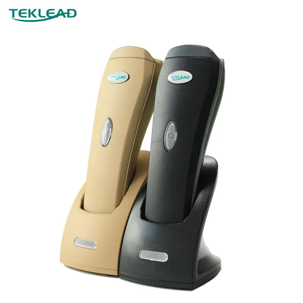 

TEKLEAD Portable Barcode Scanner with Cradle Laser/CCD 2.4Ghz Wireless 433Mhz 2D Bar code Reader 300m Long Range