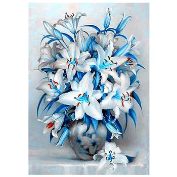 

Full circle diamond 5D diamond painting flower DIY diamond embroidery kit landscape home decoration leisure