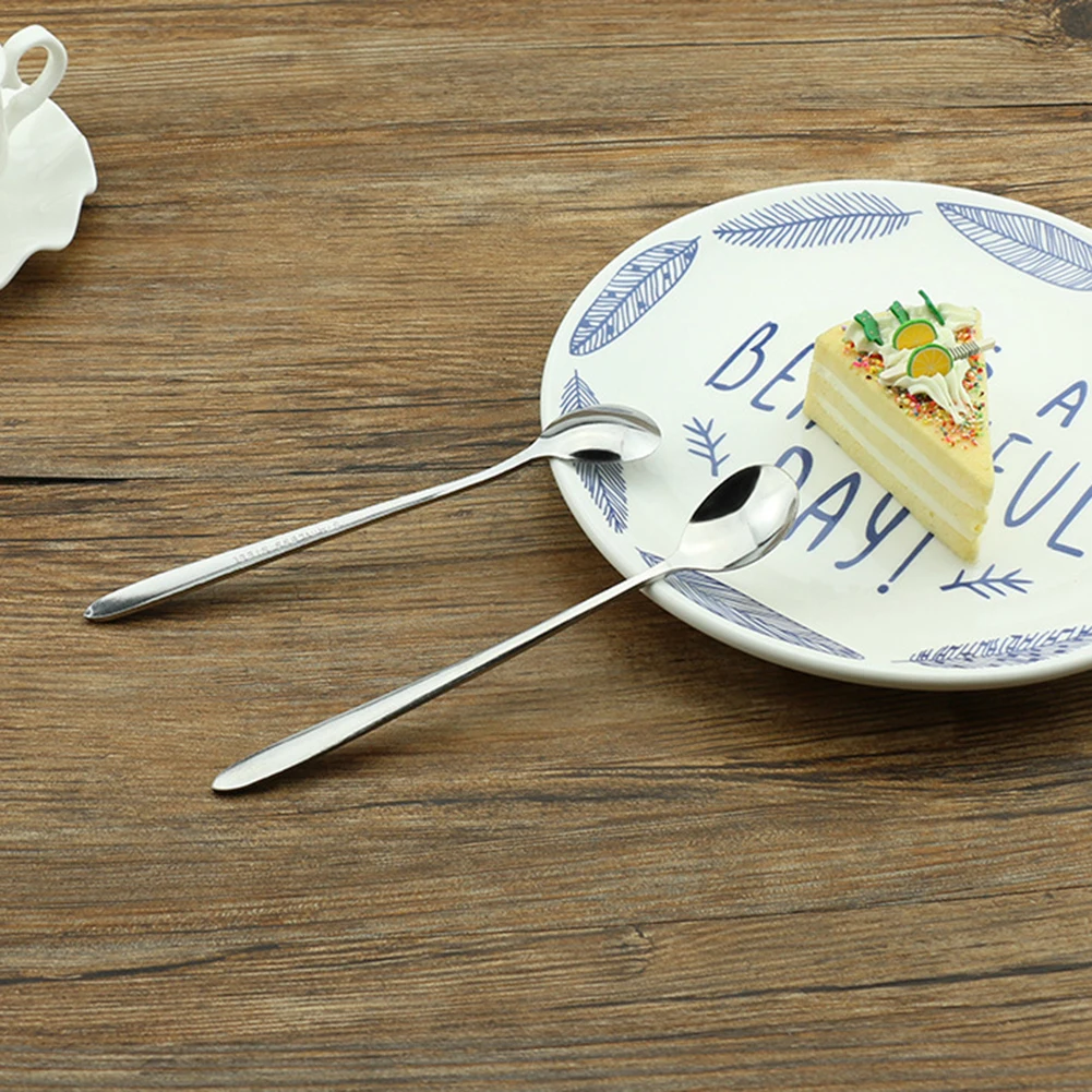 5 шт. ложки из нержавеющей стали для кофе чая десерта еды крема набор кухонной