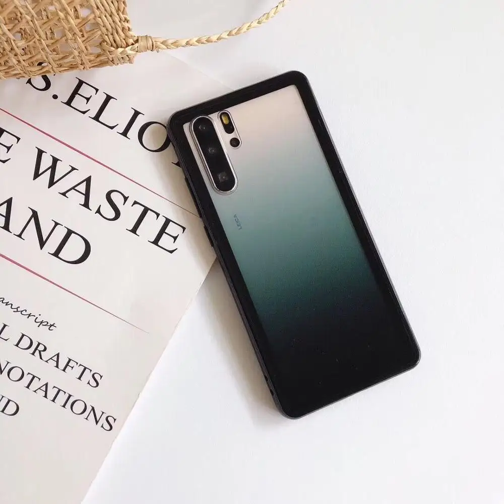 Lovebay прозрачный градиентный чехол для телефона s для huawei P30 Pro Lite Nova 5 Pro Honor 8X9 10 Lite акриловая чистая задняя крышка Подарочный чехол