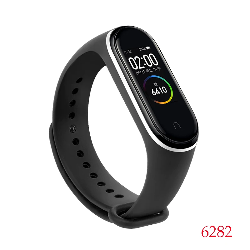 Для Xiaomi Mi Band 4/3 ремешок Металлическая пряжка силиконовый браслет аксессуары miband 3 браслет Miband 4 ремешок для часов М - Цвет: 6282