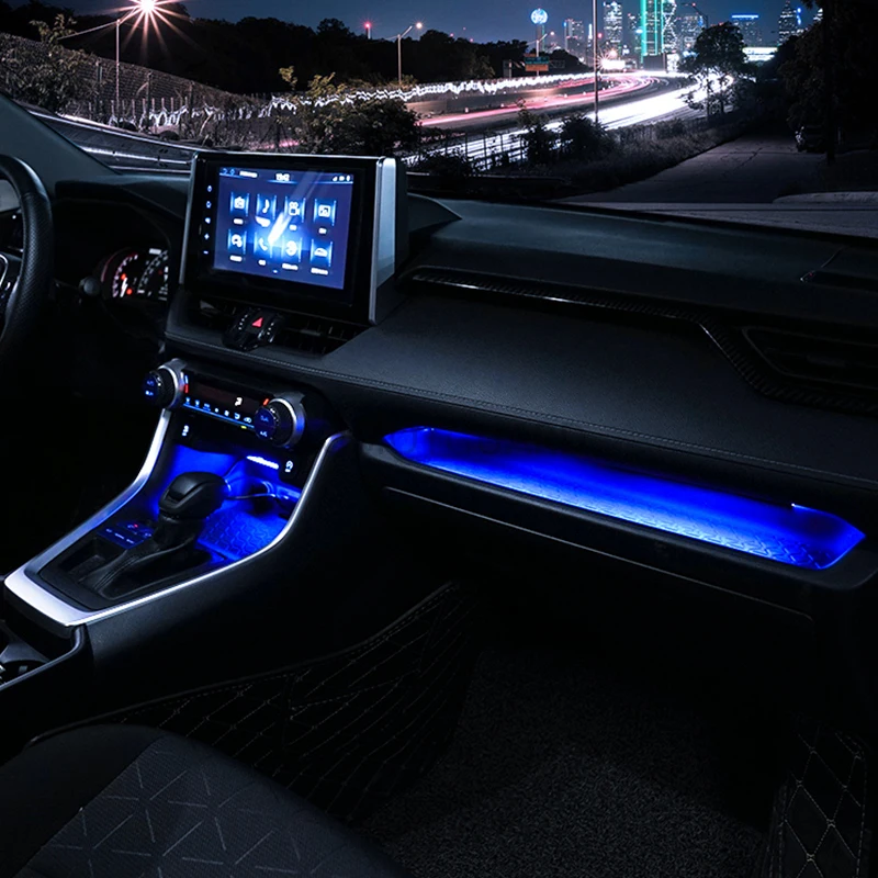 

Instrument Dashboard Panel Trim Atmosphere Light For Toyota RAV4 2019 Car Side Driver Instrument Lamp Strip For Toyota RAV4 2020