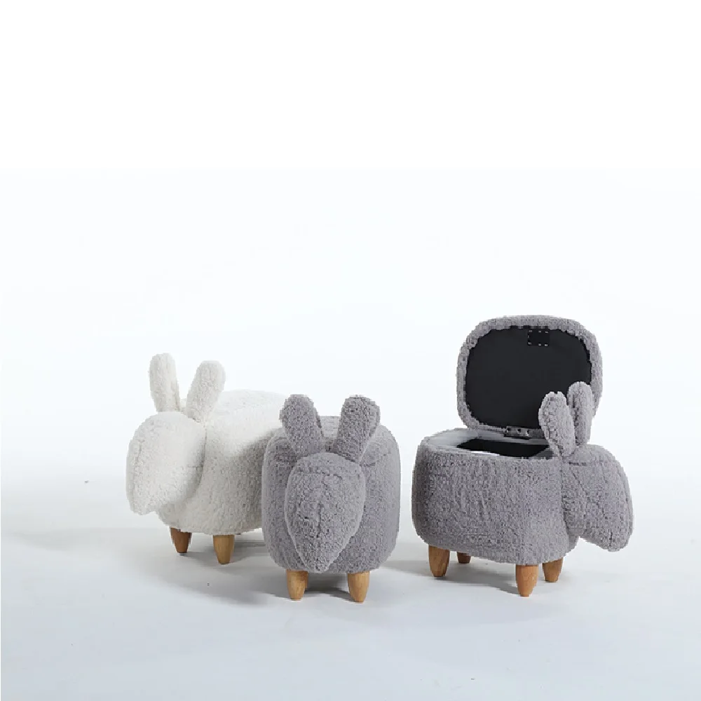 Creative Change Ladies Bunny Wear Shoes Stool Modern Simple Stool Rabbit Test