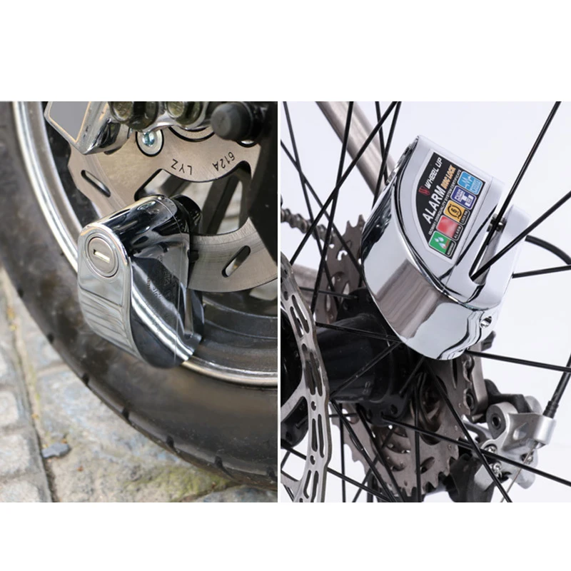 1* Wheelup MTB велосипед дисковый тормоз замок Электрический скутер Мотоцикл Сигнализация Противоугонная подходит для 6 мм Максимальный блокирующий диск