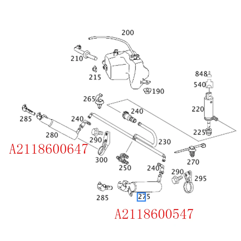 Front Left Or Right Headlight Washer Nozzle For BMW X3 2004-2010 61673414960 EBa