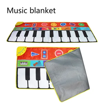 

Multifunctional Children's Music Blanket Large-size Piano Blanket Anti-slip Sound and Light Playing Baby Crawling Blanket