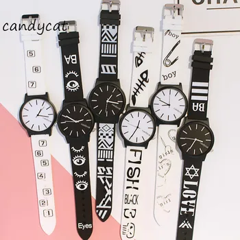 

CandyCat Korean-Style Stylish Guy's Fashion Creative Personalized Watch Female Student Korean-Style Simple Quartz Women Watch