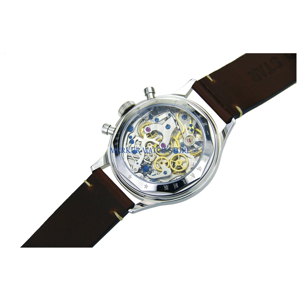 AD30 Red Star механический хронограф для TianJin 1963 ST1901 мужские часы авиаторы B UHR с ручным