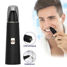 Brand New USB Charging Electric Nose Hair Trimmer Waterproof Painless Shaver Stainless Steel Razor Eyebrow Trimmer for Men Women