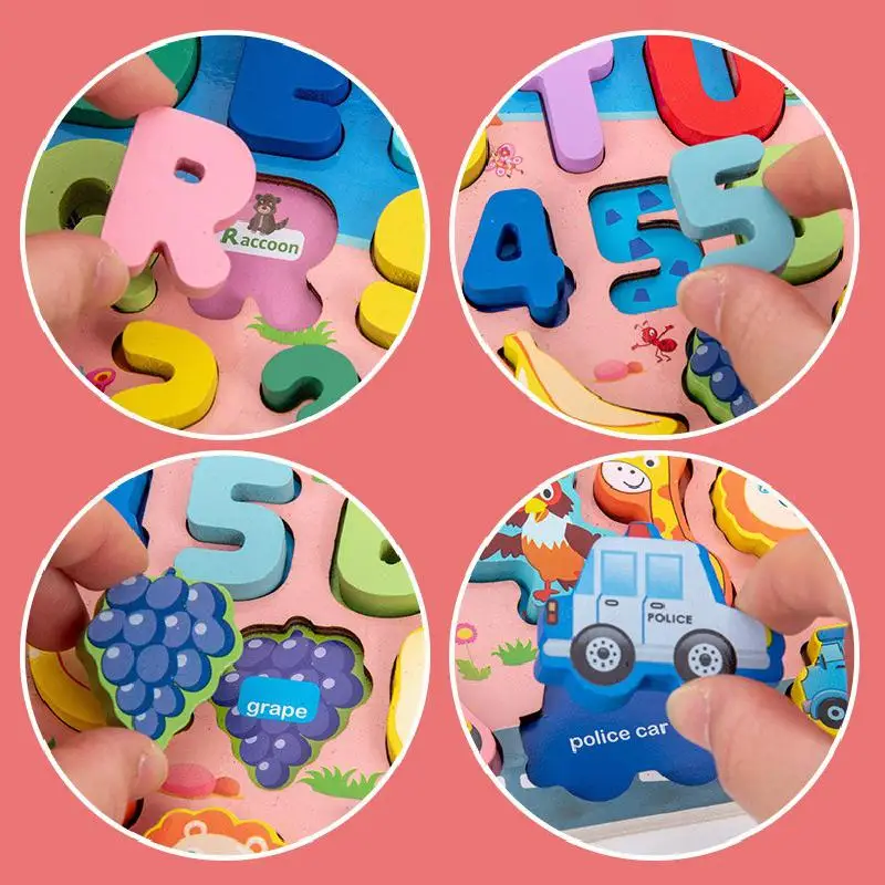 Wooden Montessori Toys Fruit Digital Alphabet Animal Traffic Figure Matching Puzzle Preschool Busy Board Educational Kids Toys 3 Wooden Montessori Toys Fruit Digital Alphabet Animal Traffic Figure Matching Puzzle Preschool Busy Board Educational Kids Toys 3