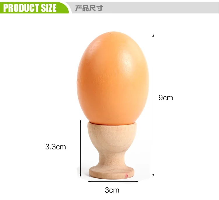 Wooden Model at Will Graffiti Painted Egg Wood Children'S Educational Toy DIY Coloured Drawing Coated Play House Egg