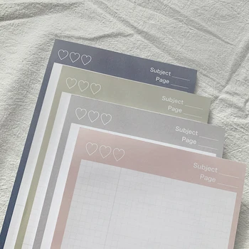 

50 Sheets Cool Basic Grid Paper Notes Book 14.8*21cm School Office Stationery Free Shipping