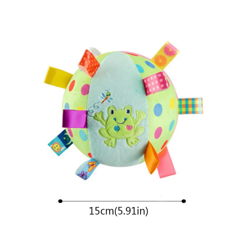 Детские игрушки для детей, мягкие плюшевые подвижные игрушки с животным мячом со звуком, погремушка для младенцев, бодибилдинг, мяч, игрушки для 0-12 месяцев - Цвет: Style 7