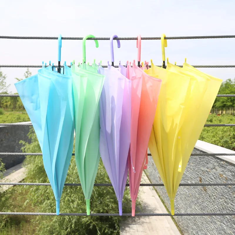 

Windproof Fashion Transparent Clear Automatic Umbrella Parasol For Wedding Party Favor Stand Inside Out Rain Protecting