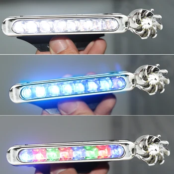 

New 2Pcs Wind Energy Car Daytime Running Light No Need External Power Supply 8 LED DRL Daylight Headlight Lamp Vehicle Lights