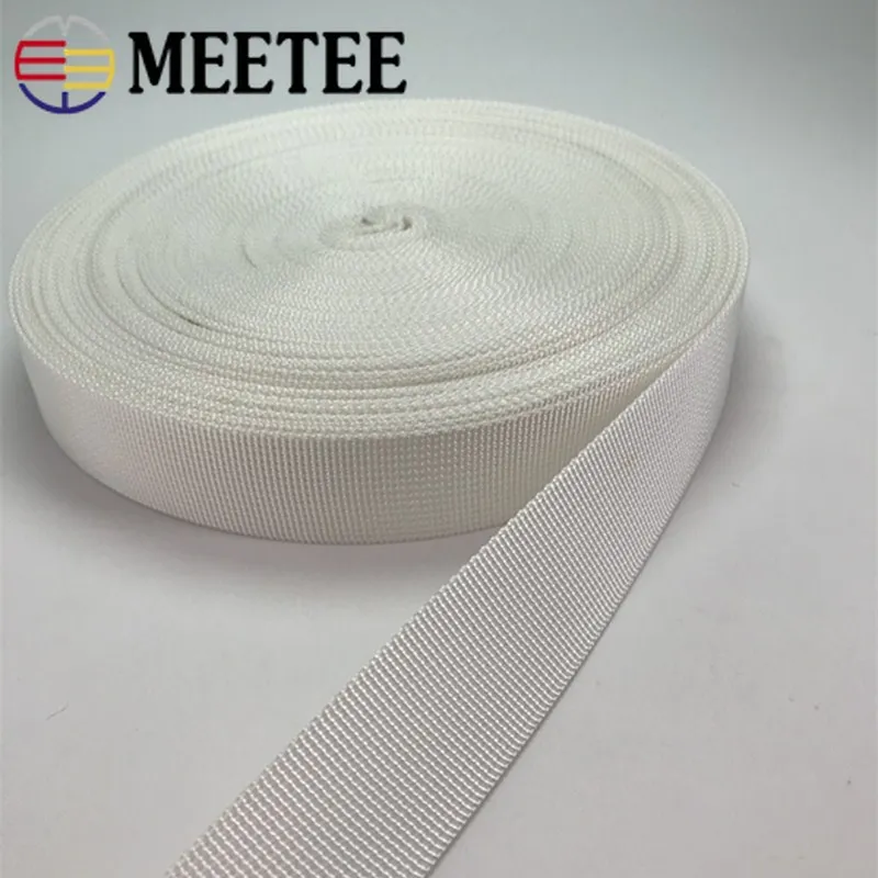8Meters Meetee 1mm Thicken Nylon Webbing Tapes Bag Strap 20/25/32/38mm Outdoor Belt Handbag Bias Binding Accessories | Дом и сад