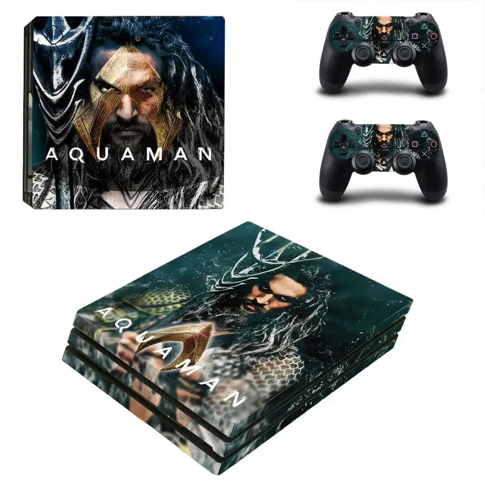 Лига справедливости Аквамен PS4 Pro стикер Play станция 4 наклейки кожи наклейки для playstation 4 PS4 Pro консоли и контроллер скины