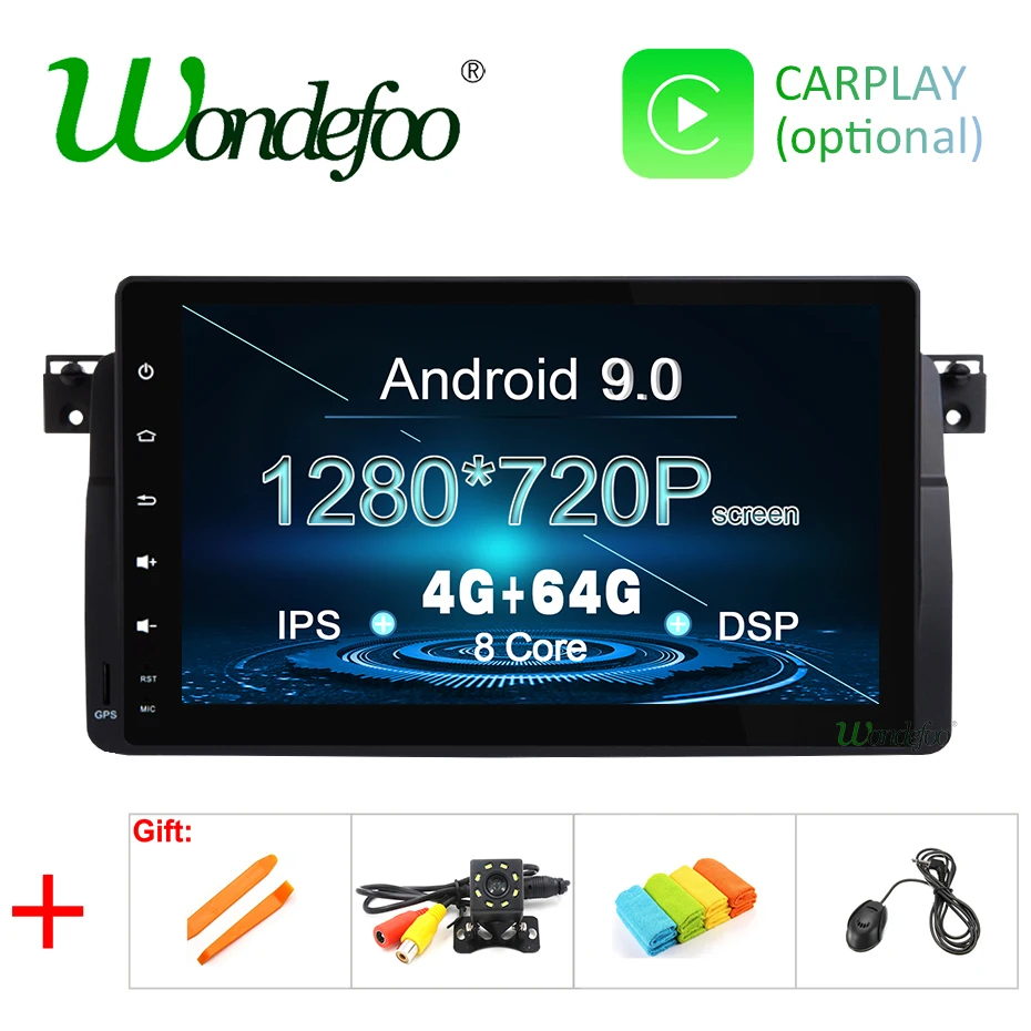 

DSP IPS Android 9.0 4G 64G Radio GPS for BMW E46 MG ZT Sedan Rover 75 320 1999-2004 Multimedia Navigation Stereo Player No DVD
