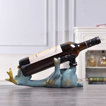 

Elk Wine Rack Decoration Resin Crafts Creative Wine Cabinet Living Room European Wine Rack Decoration Home Decor Wedding Gift