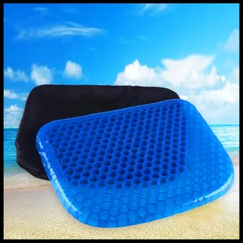 

42x35x4cm Elastic Gel Seat Cushion TPE Silicone Cooling Mat Egg Support Non Slip Summer Ice Pad Chair Car Office Seat Cushion