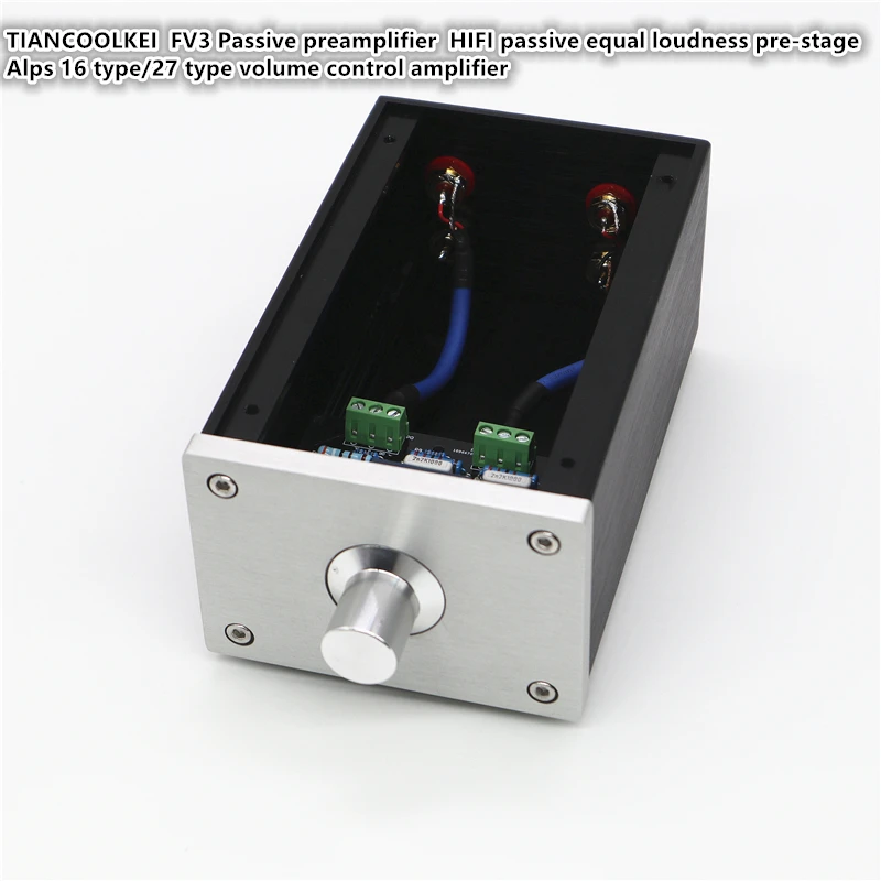 TIANCOOLKEI  FV3 Passive preamplifier HIFI passive equal loudness pre-stage Alps 16 type/27 type volume control amplifier 
