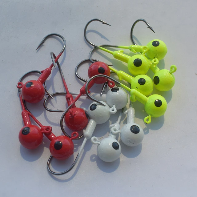 Fishing Round Shape Ball Jig Head Hook High Carbon Steel Hooks Jighead  Weight with Rotation Ring Spoons Fishhooks Soft - China Jig Head Hook and  Crank Jig Head Hook price