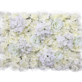 

Detachable Silk Cloth Wedding Background Home Party Romantic Decor Hydrangea Handmade Flower Panel Universal Artificial Rose DIY