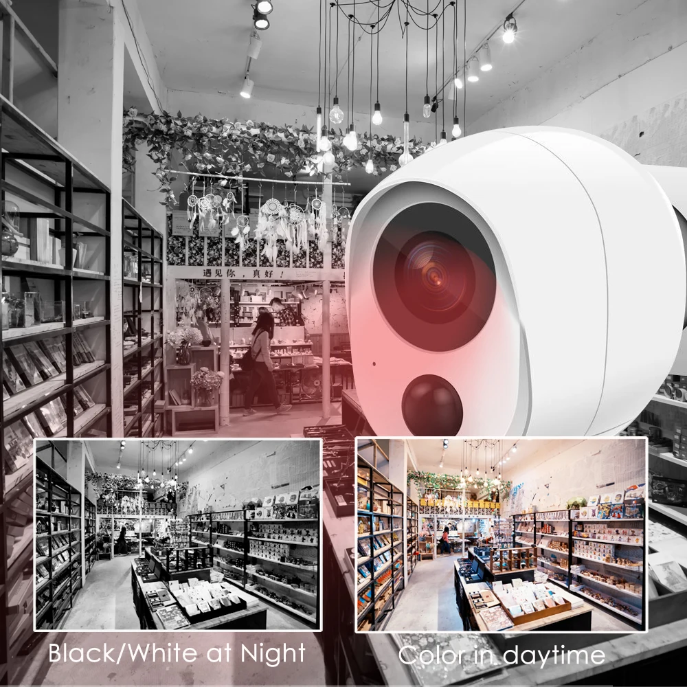 Full HD 2MP Wireless Wifi Battery CCTV Camera Waterproof Night Vision Mini Wi-fi Security Smart Surveillance Camera 3