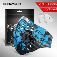GLORSUN загрязнение маска изготовленный на заказ n99 анти pm2.5 мотоцикл, велосипед n95 airfilter анти-запах смога пыльцевая маска
