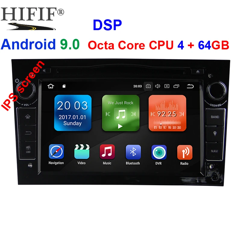 Best IPS 4GB+64GB Steering Wheel 2 Din Android 9.0 For Opel Vectra Corsa D Astra H Car DVD Multimedia Player Built in Dangle Radio