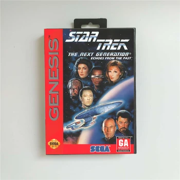 

Star Trek The Next Generation Echoes From The Past - USA Cover With Retail Box 16 Bit MD Game Card for Sega Megadrive Genesis