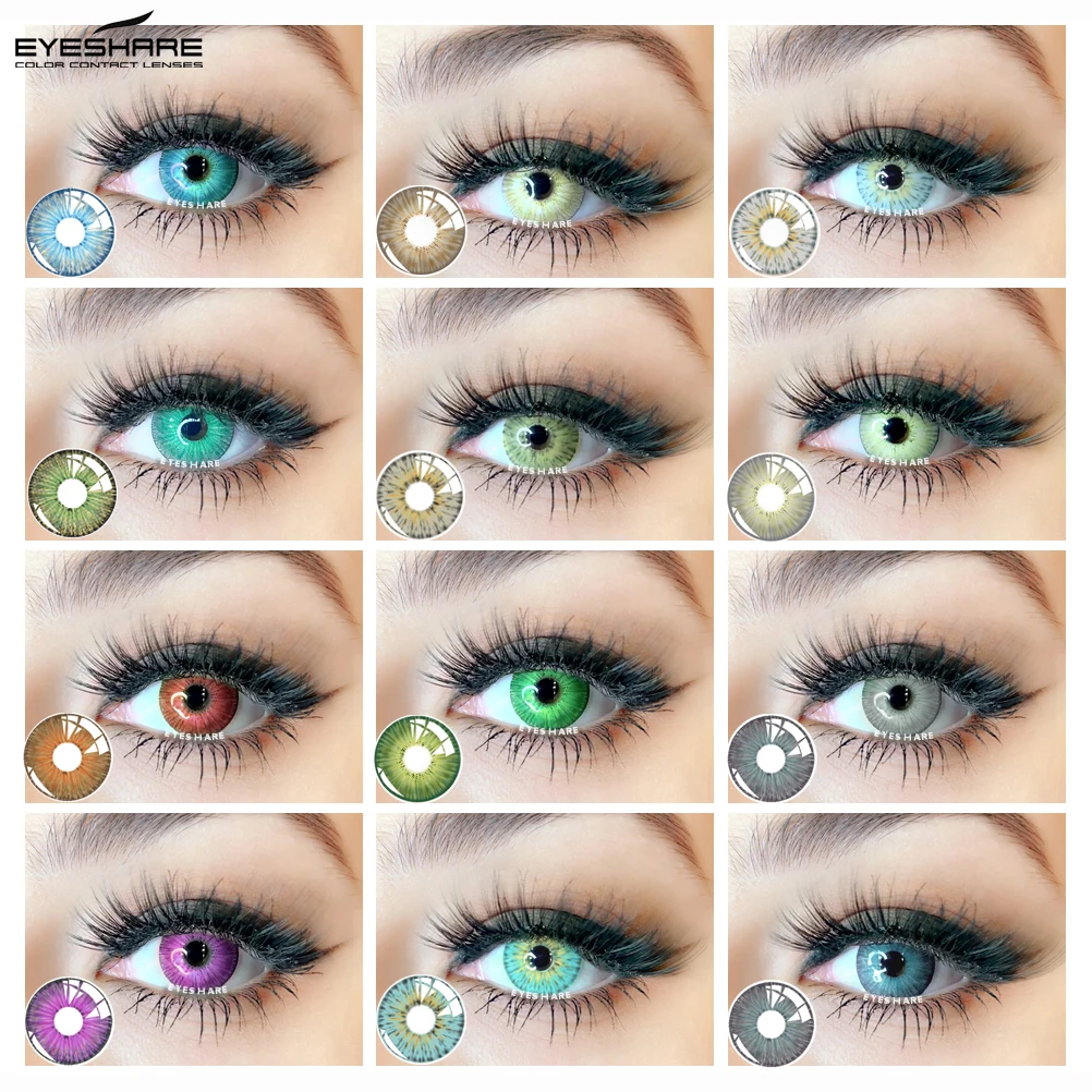 EYESHARE-lentillas de serie PRO de Nueva York, lentes de contacto de colores para ojos, lentillas de disfraz