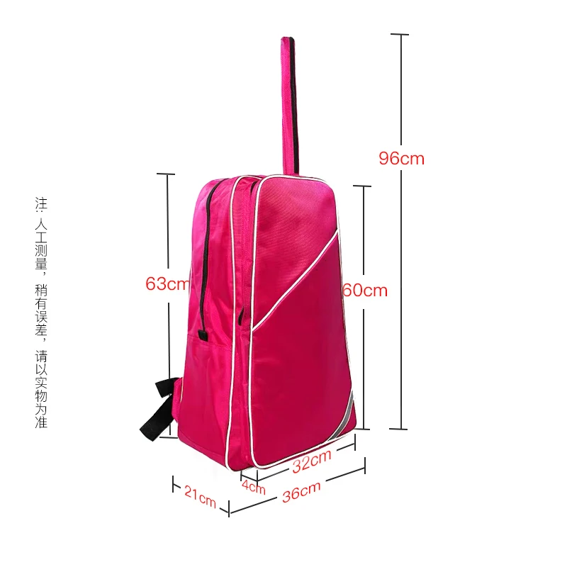 fencing bag, Children fencing bag with new design, portable and large capacity, 1680D material shoulder-hang type fencing bag - Цвет: Red fencing bag