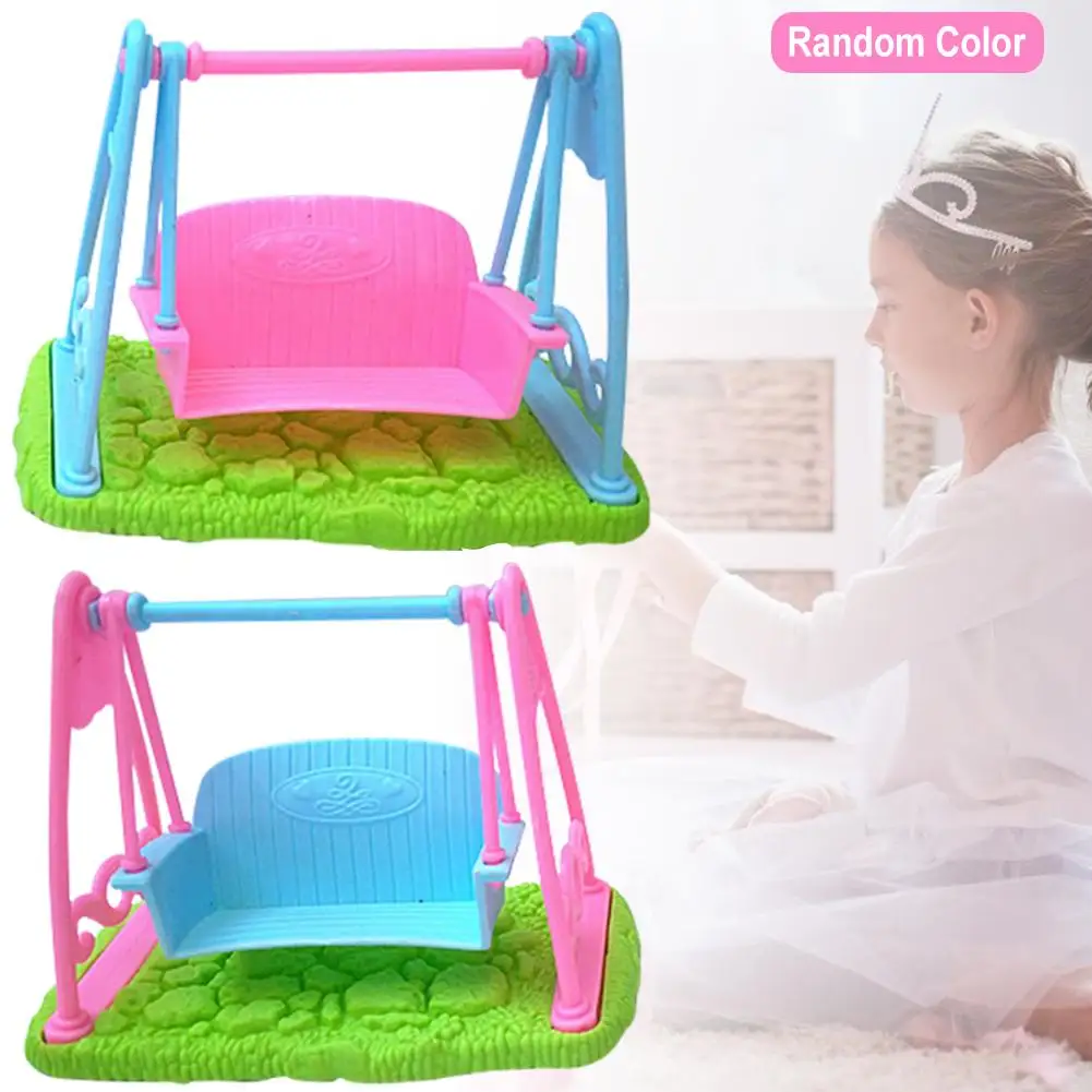Модный Миниатюрный Кукольный дом качели аксессуары Моделирование мини качели детский игровой домик для девочек игрушки