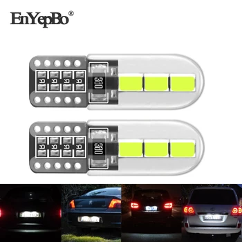 

2Pcs T10 W5W License Plate Light 12V white For Mazda 2 3 5 6 CX-5 Canbus 194 LED Car Number bulb
