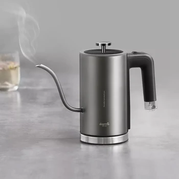 

Deerma Electric Kettle Tea Coffee Pot DEM-SC001 8mm Gooseneck Spout Matte Texture Stainless Steel Kettle LED Heating Lamp 600ml