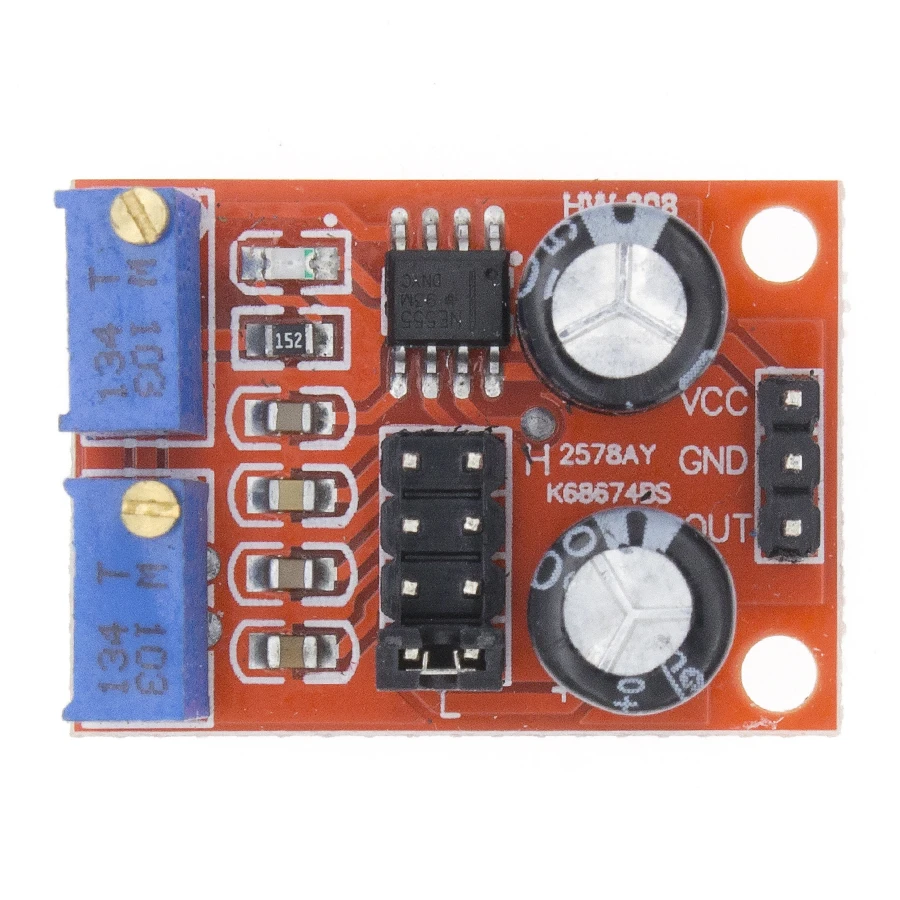 duty ratio adjustable module NE555 pulse frequency square wave signal generat