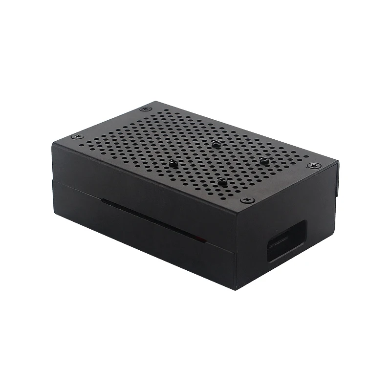 Raspberry Pi 4 Model B Aluminum Case Silver Black Box Metal Shell Optional Cooling Fan Heat Sinks for Raspberry Pi 4