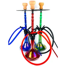 Стеклянный кальянный табак для кальяна с двойной трубкой Narguile Completo Chicha акриловый кальян арабский