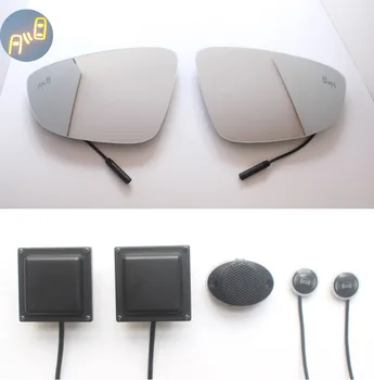 

2014 for VW CC BSM BSD blind spot monitoring system 24GHZ Millimeter waves Radar Sensor with Mirror LED light LCA warning