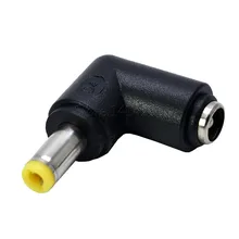 2 шт. DC преобразователь питания Штекер 5,5x2,5 мм женский поворот на 90 градусов 5,5x2,5 мм переходник с наружной резьбой разъем